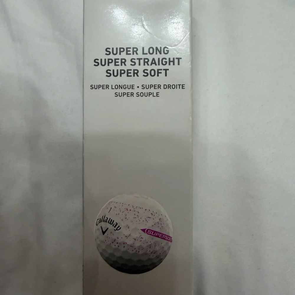 Callaway SuperSoft Splatter 360 Pink Golf Balls 3-Pack New